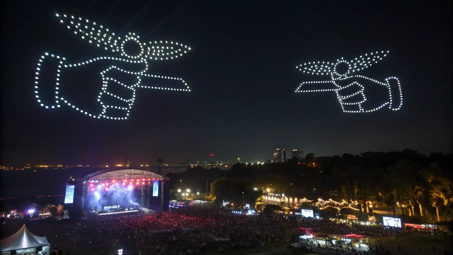 Drone Show Festival & Acara Publik | Pertunjukan Drone Indonesia